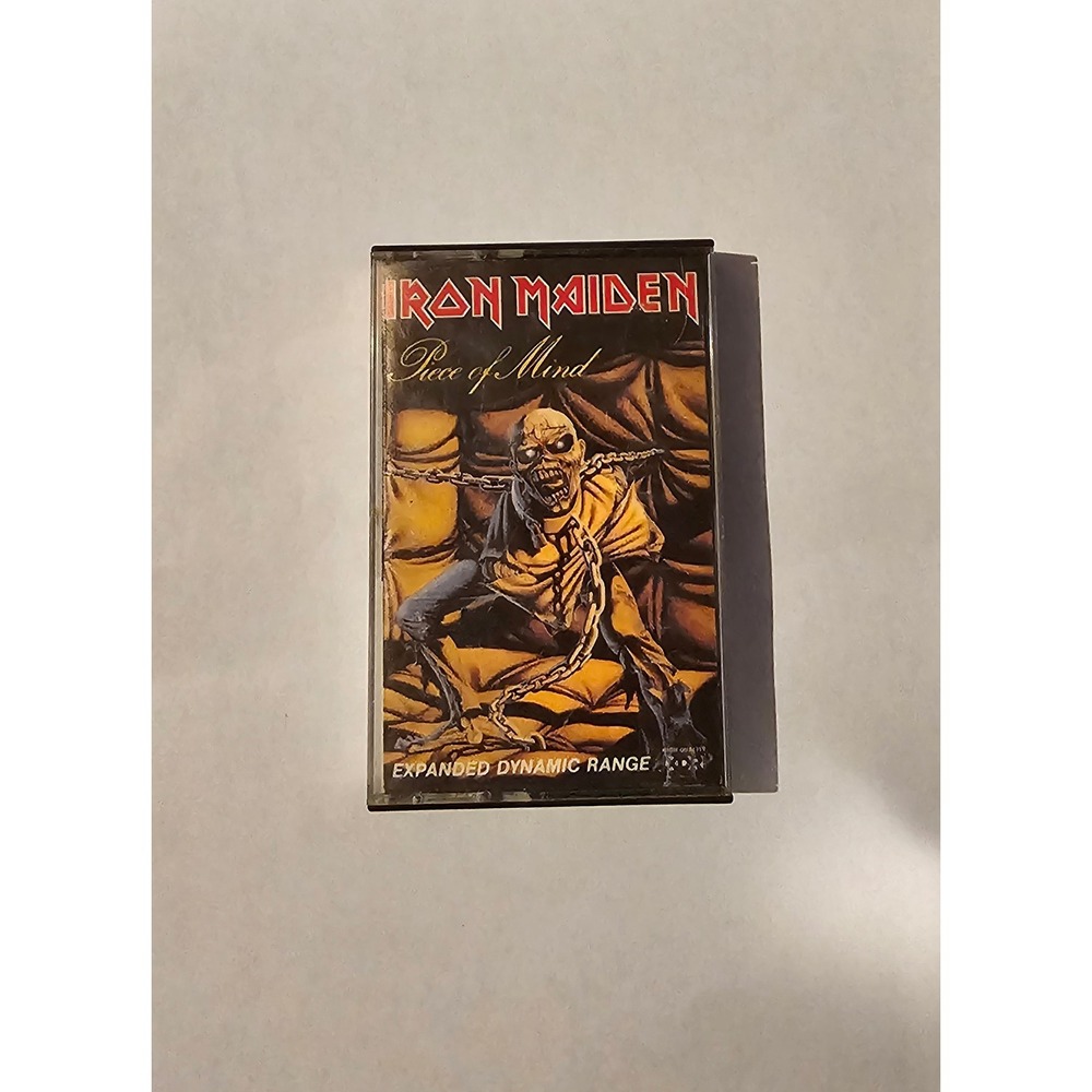 Iron Maiden Piece of Mind Cassette Tape 1983 XDR Capitol Records 4XT-12274 Metal
